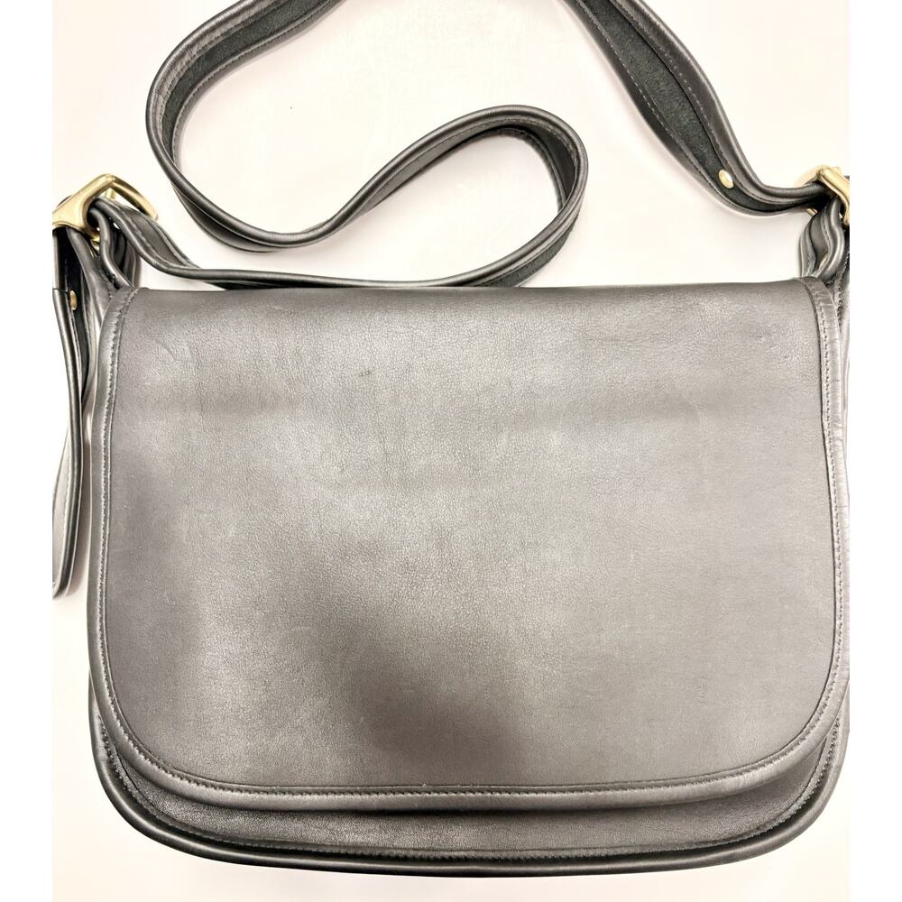 Coach Patricias Legacy Black Crossbody Bag 9951 Cowhide 1997 Vtg Zippered SEE